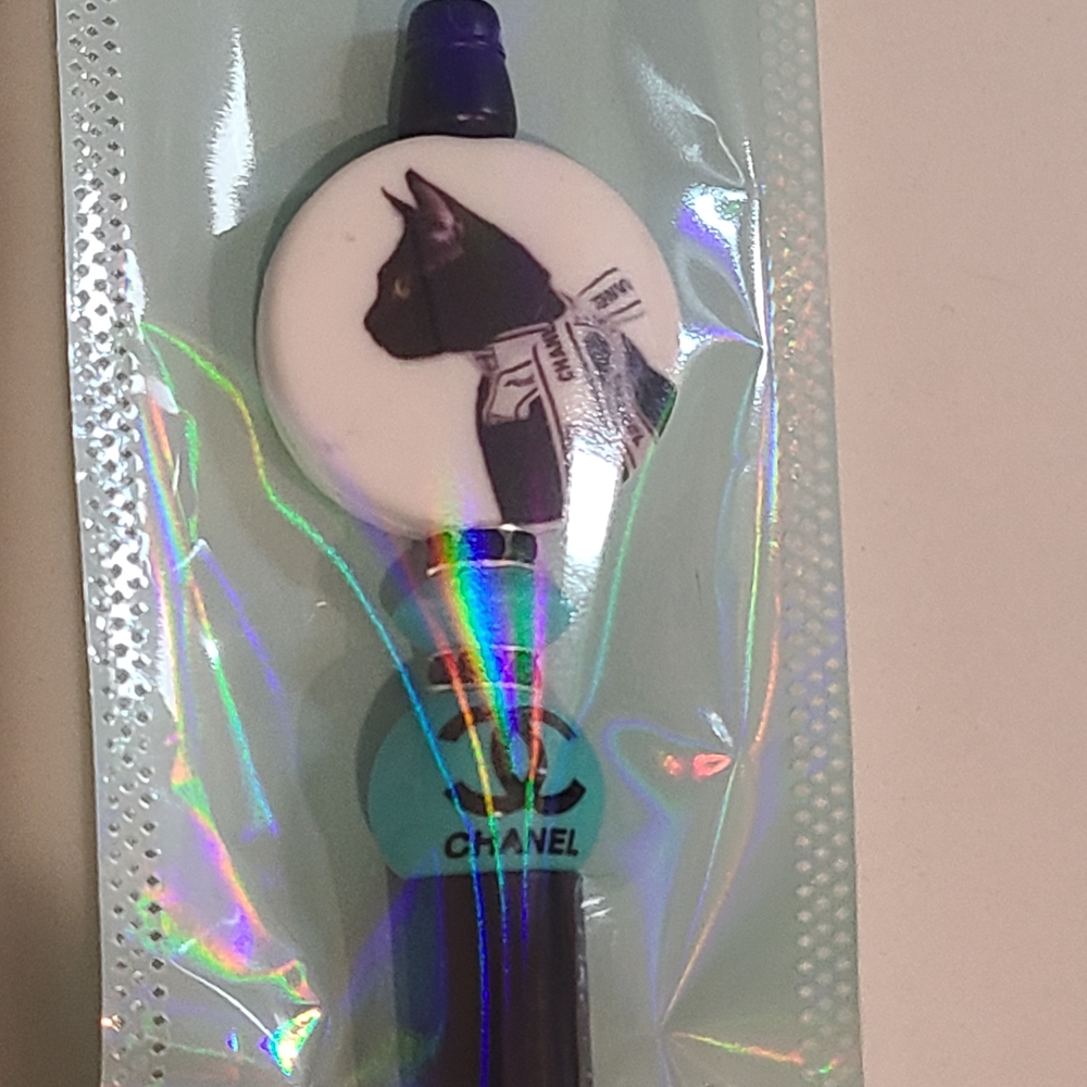 Chanel Black and Silver Pen with Dog Design - Picture 5 of 6